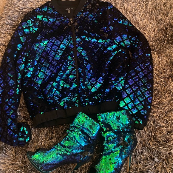 Sequined open toe boogie - Picture 3 of 3